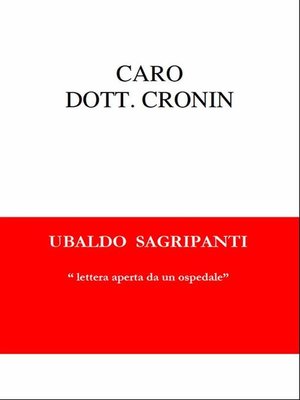 cover image of Caro Dottor Cronin